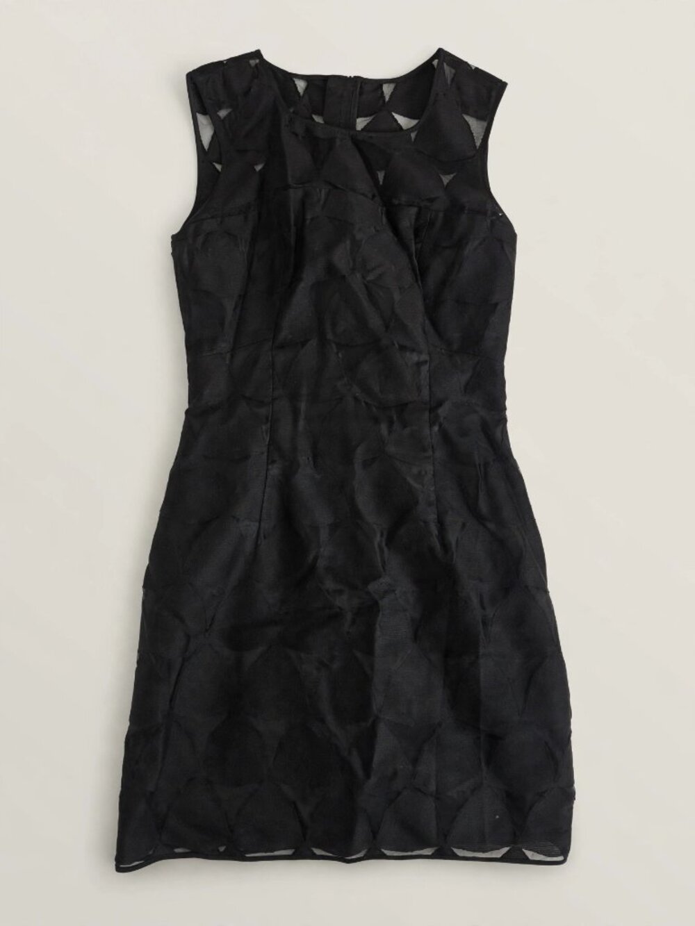Black Sleeveless Textured Mini Dress XS - Japanese Boutique